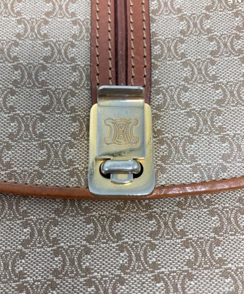 CELINE（セリーヌ）CELINE (セリーヌ) マカダムショルダーバッグ ブラウンの古着・服飾アイテム