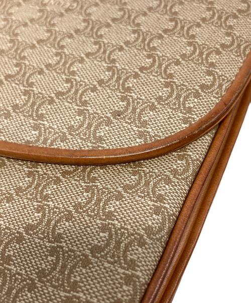 CELINE（セリーヌ）CELINE (セリーヌ) マカダムショルダーバッグ ブラウンの古着・服飾アイテム