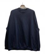 The Ennoy Professionalザ エンノイ プロフェッショナル）の古着「ロングスリーブヘムリブTシャツ/SS22BRENCT03NTL」｜ネイビー