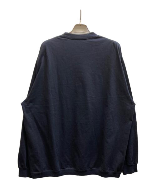 The Ennoy Professional（ザ エンノイ プロフェッショナル）The Ennoy Professional (ザ エンノイ プロフェッショナル) ロングスリーブヘムリブTシャツ/SS22BRENCT03NTL ネイビー サイズ:XLの古着・服飾アイテム