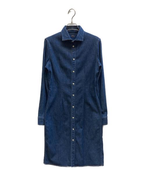 POLO RALPH LAUREN（ポロ・ラルフローレン）POLO RALPH LAUREN (ポロ・ラルフローレン) デニムワンピース インディゴ サイズ:6の古着・服飾アイテム