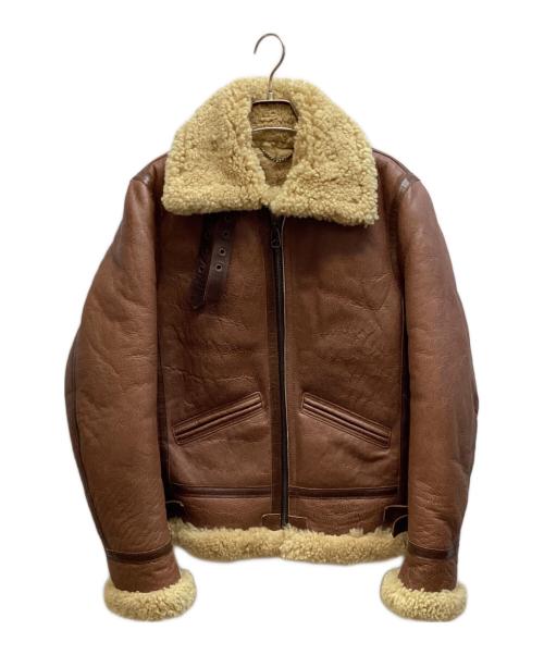 STARKE HAUT（スタークハウツ）STARKE HAUT (スタークハウツ) B-6 シープスキンフライトジャケット ブラウン サイズ:Sの古着・服飾アイテム