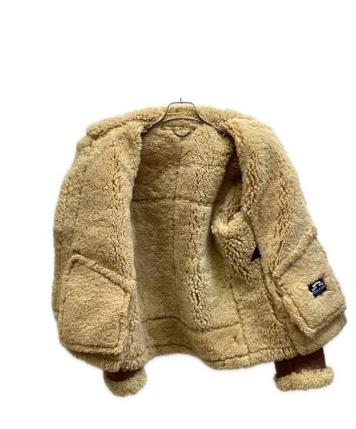 STARKE HAUT（スタークハウツ）STARKE HAUT (スタークハウツ) B-6 シープスキンフライトジャケット ブラウン サイズ:Sの古着・服飾アイテム