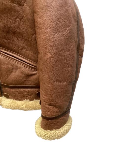 STARKE HAUT（スタークハウツ）STARKE HAUT (スタークハウツ) B-6 シープスキンフライトジャケット ブラウン サイズ:Sの古着・服飾アイテム