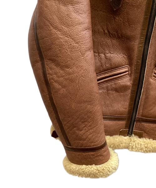 STARKE HAUT（スタークハウツ）STARKE HAUT (スタークハウツ) B-6 シープスキンフライトジャケット ブラウン サイズ:Sの古着・服飾アイテム