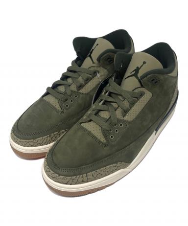 ナイキエアジョーダン3レトロ Green 27センチ　中古　美品 中古・古着通販】NIKE (ナイキ) エア ジョーダン 3 レトロ 