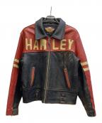 HARLEY-DAVIDSONハーレーダビッドソン）の古着「レザージャケット」｜ブラック