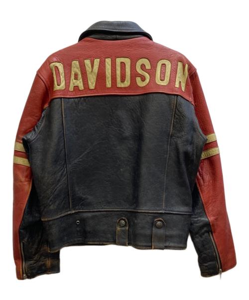 HARLEY-DAVIDSON（ハーレーダビッドソン）HARLEY-DAVIDSON (ハーレーダビッドソン) レザージャケット ブラック サイズ:Lの古着・服飾アイテム