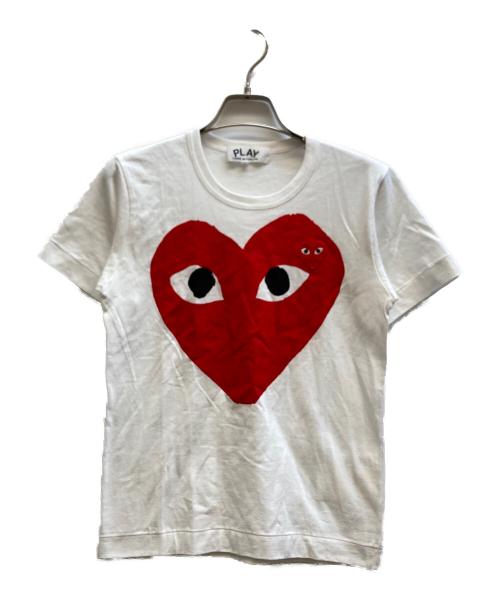 PLAY COMME des GARCONS（プレイコムデギャルソン）PLAY COMME des GARCONS (プレイコムデギャルソン) プリントTシャツ / AZ-T025 ホワイト サイズ:Sの古着・服飾アイテム