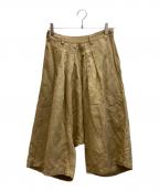 Y'sワイズ）の古着「リネンサルエルパンツ/YB-P13-200」｜ベージュ