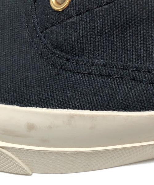 maison kitsune（メゾンキツネ）maison kitsune (メゾンキツネ) ハイカットキャンバススニーカー ブラック サイズ:25㎝の古着・服飾アイテム