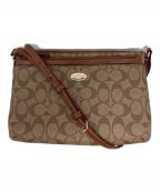 COACHコーチ）の古着「シグネチャーショルダーバッグ/F52657」｜ブラウン