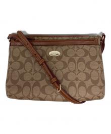 COACH（コーチ）の古着「シグネチャーショルダーバッグ/F52657」｜ブラウン