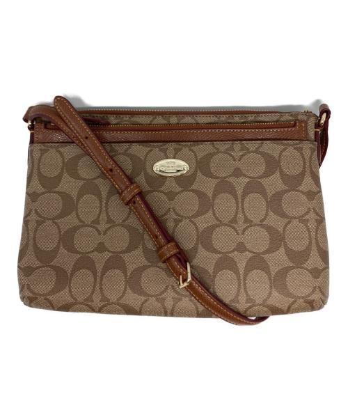 COACH（コーチ）COACH (コーチ) シグネチャーショルダーバッグ/F52657 ブラウン サイズ:₋の古着・服飾アイテム