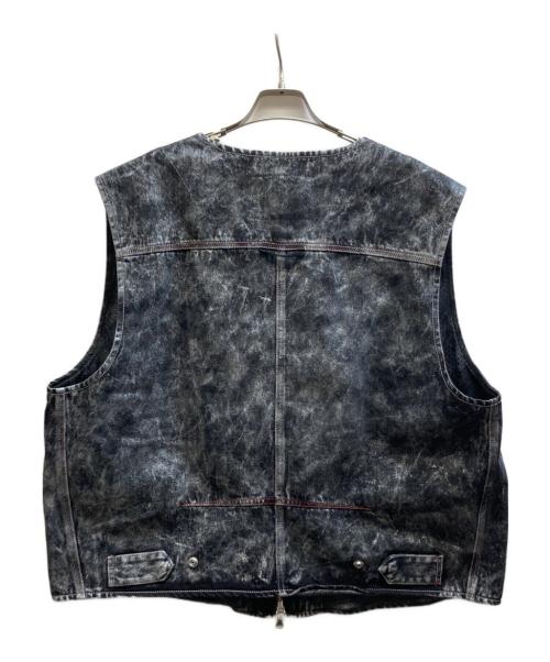 DIESEL（ディーゼル）DIESEL (ディーゼル) D-Samp DENIM VEST/A09521 ブラック サイズ:XXLの古着・服飾アイテム