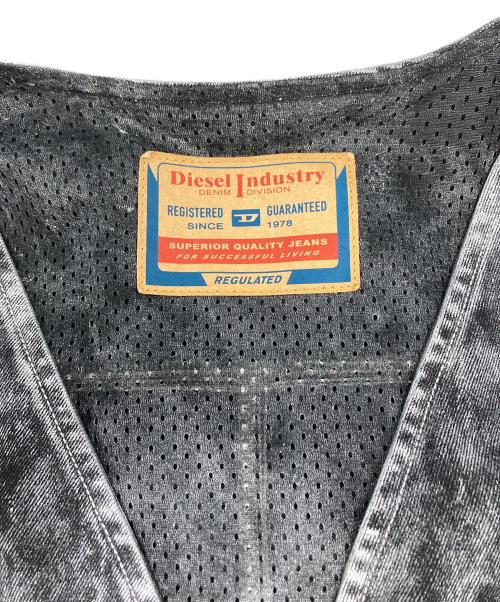 DIESEL（ディーゼル）DIESEL (ディーゼル) D-Samp DENIM VEST/A09521 ブラック サイズ:XXLの古着・服飾アイテム