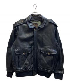 中古・古着通販】FORTIME (フォータイム) レザージャケット ブラック