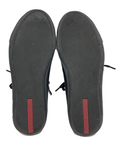 PRADA SPORTS（プラダスポーツ）PRADA SPORTS (プラダスポーツ) レザースニーカー/4E1938 ブラック サイズ:9の古着・服飾アイテム