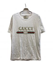 GUCCI（グッチ）の古着「ロゴ ウォッシュドTシャツ/440103-X3F05」｜ホワイト