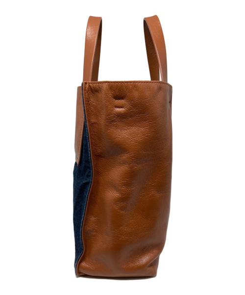 MARNI（マルニ）MARNI (マルニ) MUSEO SOFT デニム 2WAYハンドバッグ/SHMP0070Q1 インディゴ×ブラウン サイズ:-の古着・服飾アイテム