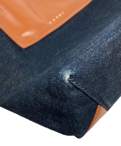 MARNI（マルニ）MARNI (マルニ) MUSEO SOFT デニム 2WAYハンドバッグ/SHMP0070Q1 インディゴ×ブラウン サイズ:-の古着・服飾アイテム