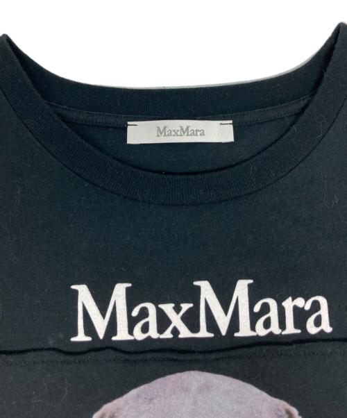 MaxMara（マックスマーラ）MaxMara (マックスマーラ) ワイマラナードッグフォトプリントTシャツ/19460109 ブラック サイズ:Mの古着・服飾アイテム