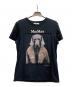 MaxMara（マックスマーラ）の古着「ワイマラナードッグフォトプリントTシャツ/19460109」｜ブラック