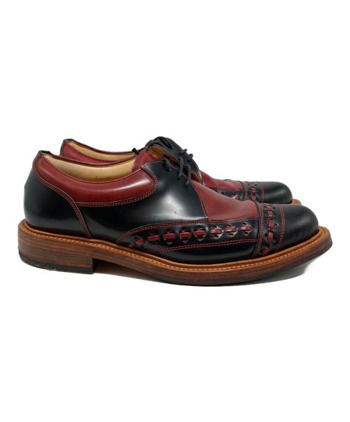 R.J.B（アールジェイビー）R.J.B (アールジェイビー) FLAT LOW RUBBER SHOES レッド サイズ:8の古着・服飾アイテム