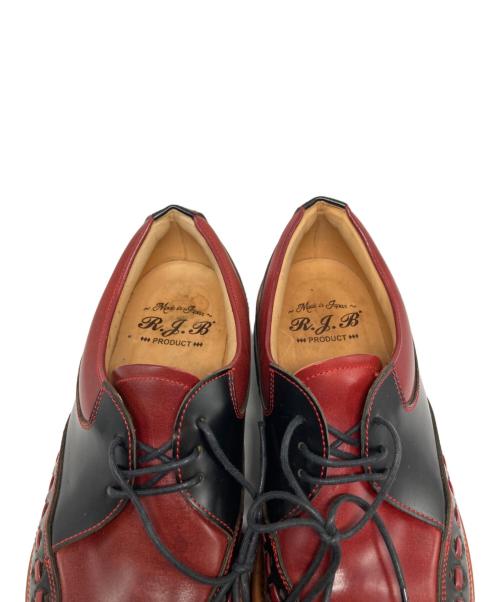 R.J.B（アールジェイビー）R.J.B (アールジェイビー) FLAT LOW RUBBER SHOES レッド サイズ:8の古着・服飾アイテム