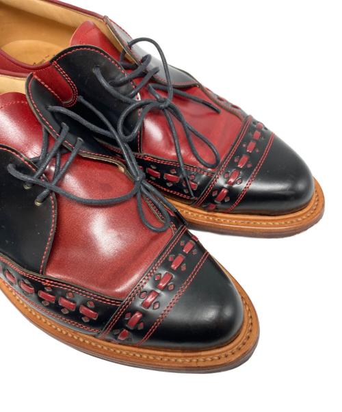 R.J.B（アールジェイビー）R.J.B (アールジェイビー) FLAT LOW RUBBER SHOES レッド サイズ:8の古着・服飾アイテム