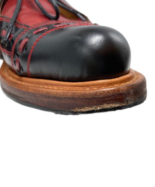 R.J.B（アールジェイビー）R.J.B (アールジェイビー) FLAT LOW RUBBER SHOES レッド サイズ:8の古着・服飾アイテム