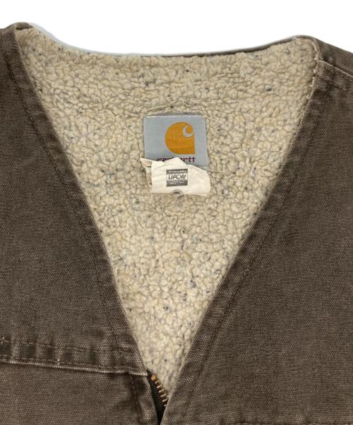 CarHartt（カーハート）CarHartt (カーハート) ダックベスト/V13TMB ブラウン サイズ:2XLの古着・服飾アイテム