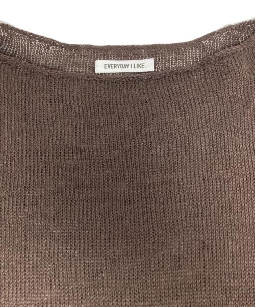 DEUXIEME CLASSE（ドゥーズィエム クラス）Deuxieme Classe (ドゥーズィエム クラス) LINO Sheer プルオーバー / 25080500809010 ブラウン サイズ:Freeの古着・服飾アイテム
