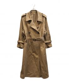 DEUXIEME CLASSE（ドゥーズィエム クラス）の古着「FINXGABA トレンチコート / 26020500404010」｜ブラウン