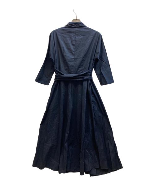 Sybilla（シビラ）Sybilla (シビラ) ウエストベルトカシュクールドレス ネイビー サイズ:Mの古着・服飾アイテム