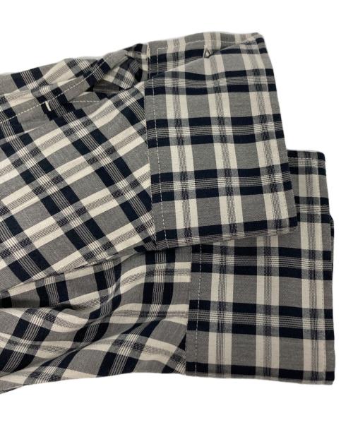 CLANE（クラネ）CLANE (クラネ) UP POCKET CHECK SHIRT ONEPIECE グレーの古着・服飾アイテム