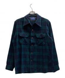 PENDLETON（ペンドルトン）の古着「70‘sウールシャツ」｜グリーン×ネイビー