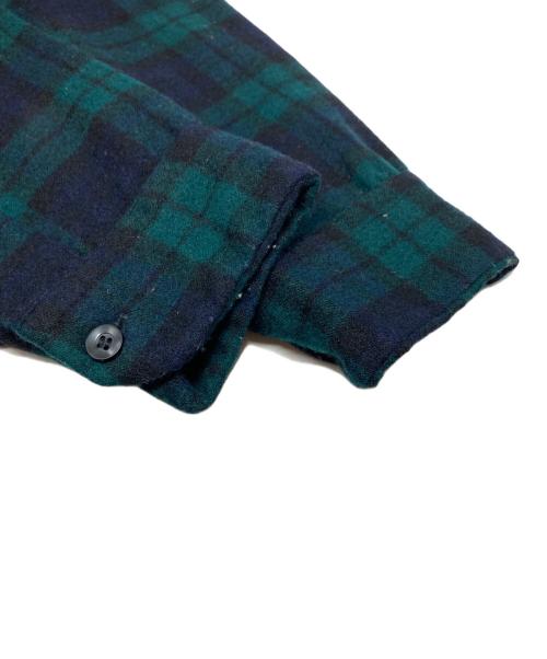 PENDLETON（ペンドルトン）PENDLETON (ペンドルトン) 70‘sウールシャツ グリーン×ネイビー サイズ:Mの古着・服飾アイテム