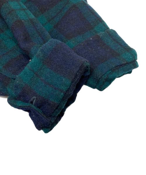 PENDLETON（ペンドルトン）PENDLETON (ペンドルトン) 70‘sウールシャツ グリーン×ネイビー サイズ:Mの古着・服飾アイテム