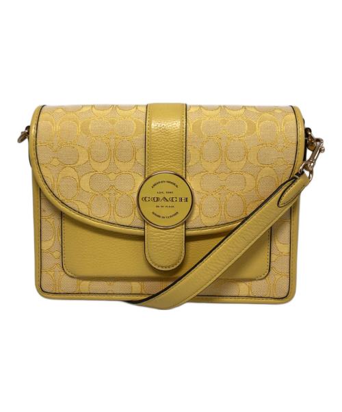 COACH（コーチ）COACH (コーチ) ロニー シグネチャー ショルダーバッグ / C8307 イエローの古着・服飾アイテム