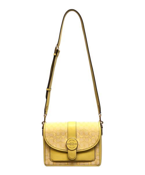 COACH（コーチ）COACH (コーチ) ロニー シグネチャー ショルダーバッグ / C8307 イエローの古着・服飾アイテム