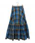 Curensology（カレンソロジー）の古着「チェックティアードスカート / CL405138ER」｜ブルー×ベージュ