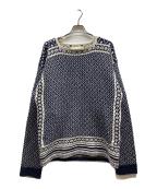 TODAYFULトゥデイフル）の古着「Nordic Over Knit/12220502」｜ネイビー