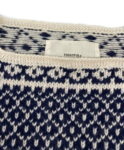 TODAYFUL（トゥデイフル）TODAYFUL (トゥデイフル) Nordic Over Knit/12220502 ネイビー サイズ:FREEの古着・服飾アイテム