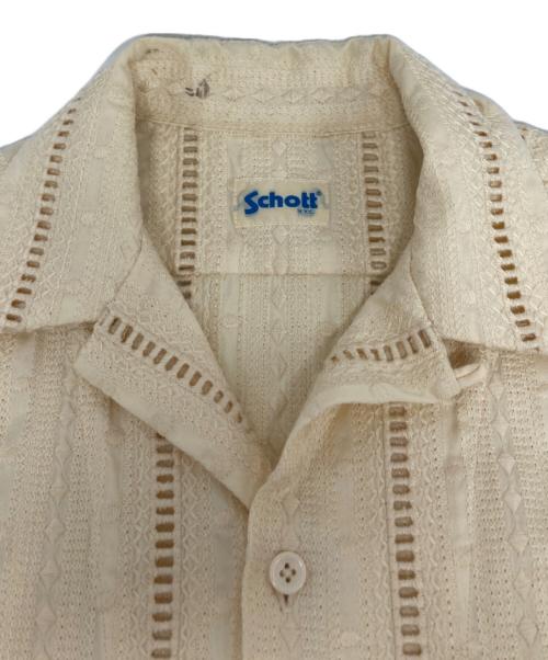 Schott（ショット）Schott (ショット) CR SHIRT EMBROIDERY/782-5123008 アイボリー サイズ:Mの古着・服飾アイテム