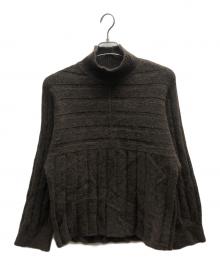 theory luxe（セオリーリュクス）の古着「モックネックニット」｜ブラウン
