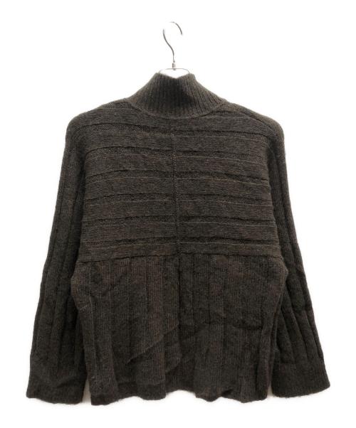 theory luxe（セオリーリュクス）theory luxe (セオリーリュクス) モックネックニット ブラウン サイズ:38の古着・服飾アイテム