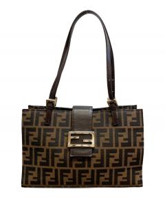 中古・古着通販】FENDI (フェンディ) ズッカ柄ハンドバッグ ブラウン