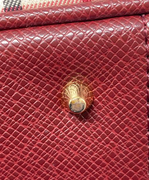 BURBERRY（バーバリー）BURBERRY (バーバリー) ノバチェックハンドバッグ ベージュ×ボルドー サイズ:-の古着・服飾アイテム