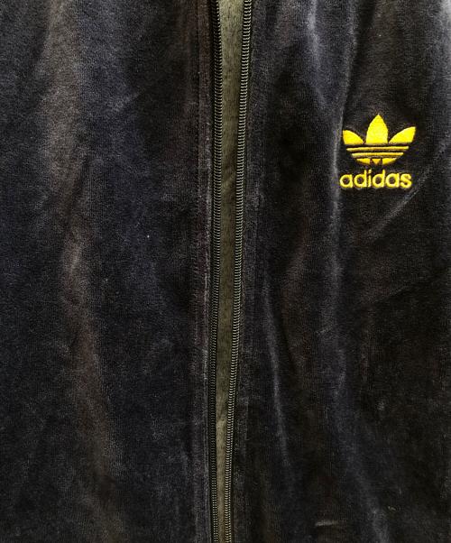 adidas（アディダス）adidas (アディダス) ベロアトラックジャケット ネイビー サイズ:Mの古着・服飾アイテム